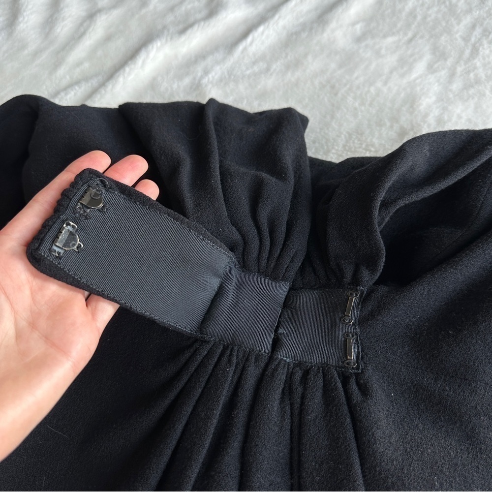 💥Clearance💥 Charles Chang-Lima Black Wool V-neck Long Sleeve Jacket M (8) - Picture 9 of 14